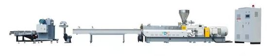 CE PVC PP PE Granulação de plástico reciclado Extrusora de parafuso duplo de rotação conjunta com 315kW