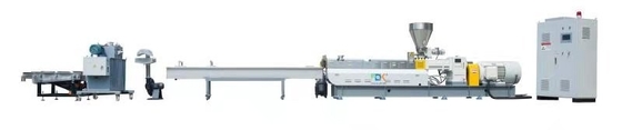 Máquina de extrusão de grânulos de plástico paralelas de rotação conjunta de parafuso com velocidade de 500 rpm